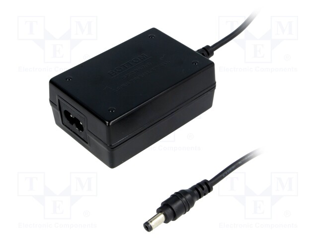 Power supply: switched-mode; 12VDC; 1.5A; Out: 5,5/2,1; 18W; 86%