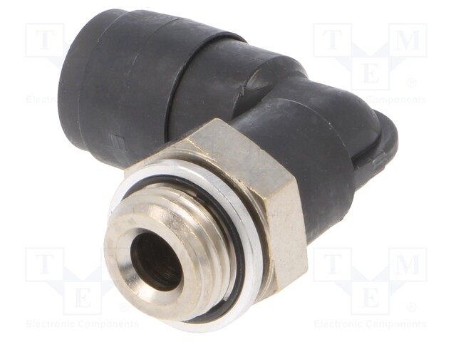 Push-in fitting; threaded,angled 90°; G 1/4"; outside