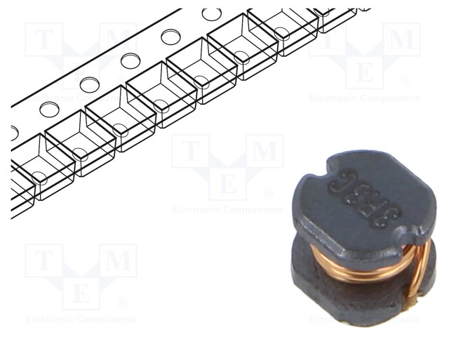 Inductor: wire; SMD; 3.3uH; 2.4A; 42mΩ; Ø5.8x4.5mm; -40÷85°C; 2400