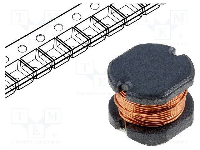 Inductor: wire; SMD; 0504; 4.7uH; 3.5A; 0.038Ω