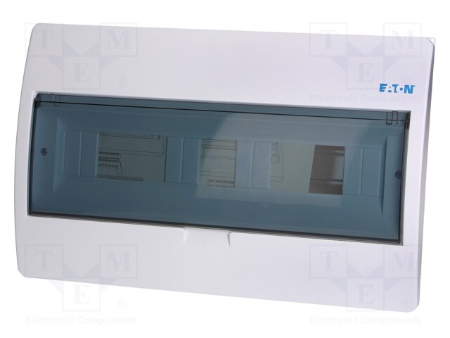 Enclosure: for modular components; IP40; white; No.of mod: 18