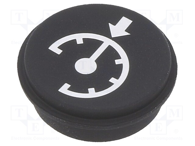 Button; Ø21mm; Pushbutton: round; black; 09