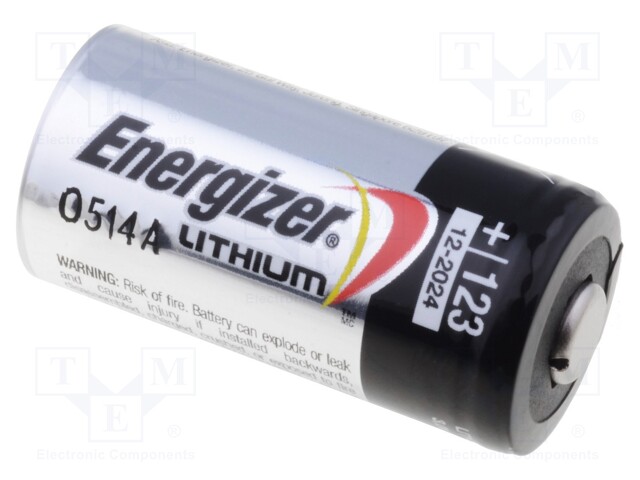Battery: lithium; 3V; CR123A,R123; PHOTO; Ø17x34.2mm