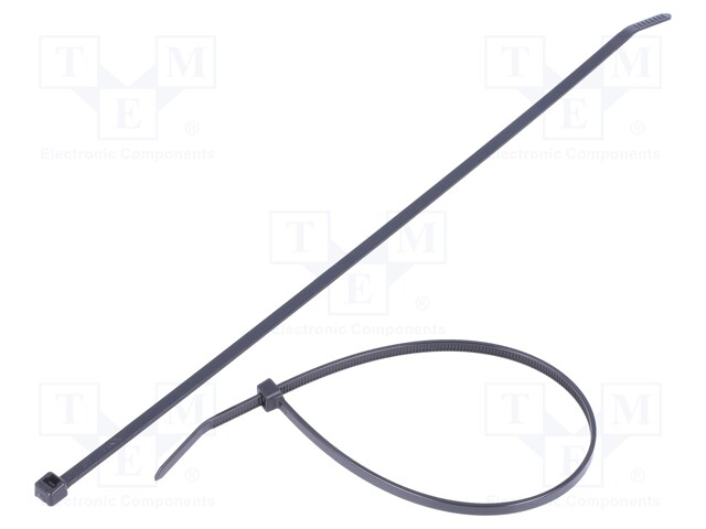 Cable tie; L: 246mm; W: 3.7mm; polyamide; 178N; black; Ømax: 64mm