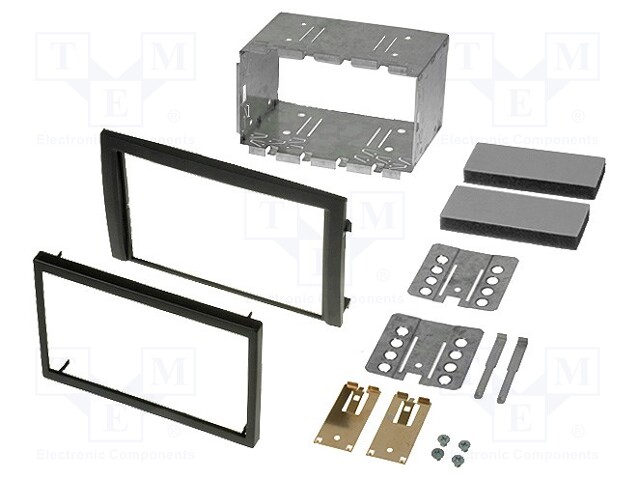 Radio mounting frame; Škoda; 2 DIN; black