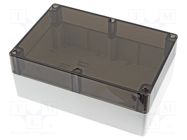 Enclosure: multipurpose; X: 200mm; Y: 300mm; Z: 120mm; 1554; grey