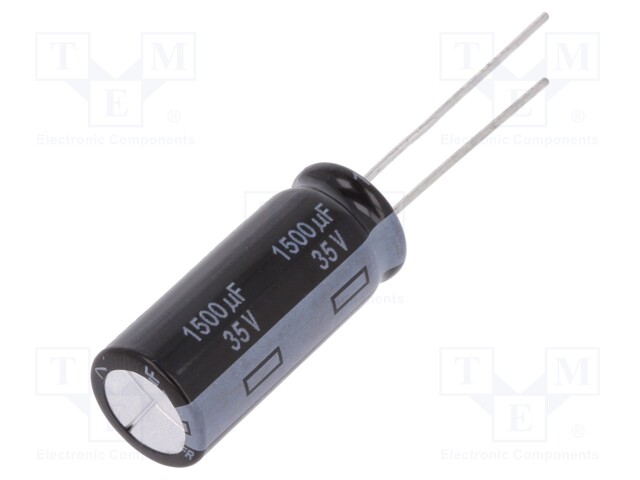 Capacitor: electrolytic; low impedance; THT; 1500uF; 35VDC; ±20%