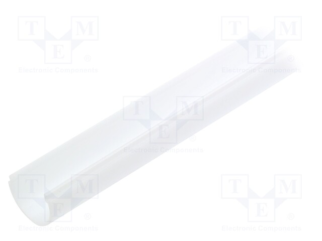 Cover for LED profiles; white; 2m; V: D9; push-in