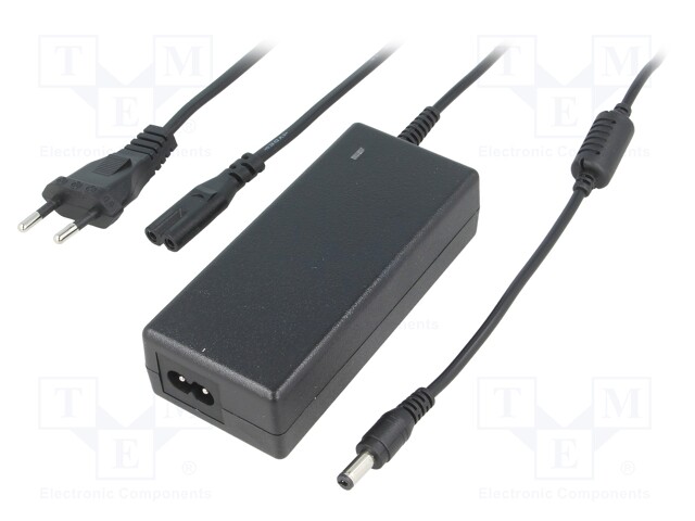 Power supply: switched-mode; 12VDC; 6A; Out: 5,5/2,1; 72W; 0÷40°C