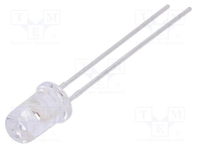 LED; 5mm; yellow; 2900÷5000mcd; 30°; Front: convex; without flange