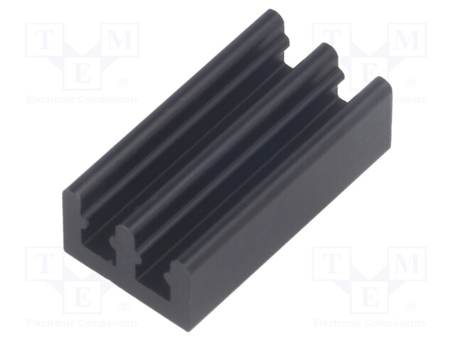 Heatsink: extruded; black; L: 19mm; W: 10mm; H: 6mm; 36K/W; aluminium