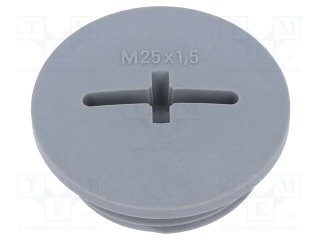 Stopper; M25; IP68; Mat: polyamide; dark grey; with seal