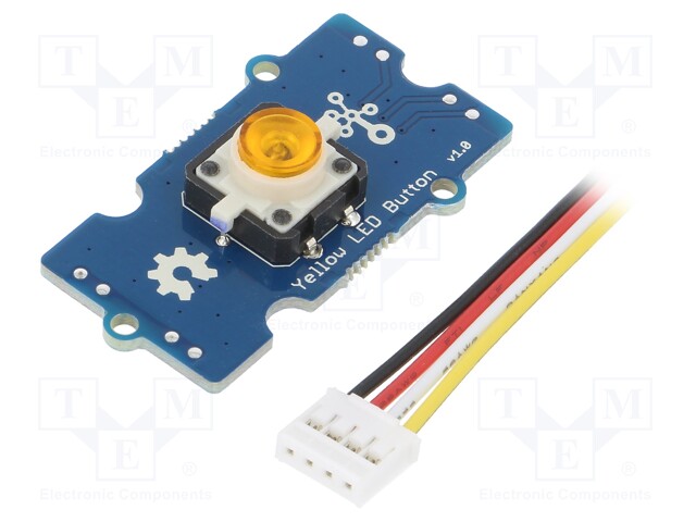 Module: button; LED; Grove; Grove Interface (4-wire); 40x20x16mm