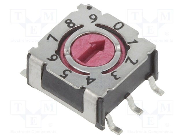 Switch: rotary; Pos: 10; 1uA/20mVDC; -50÷125°C; Mounting: SMD