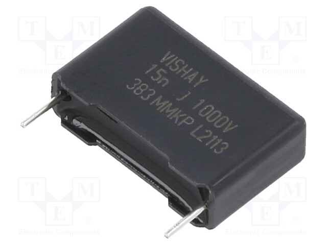 Capacitor: polypropylene; 15nF; 1kVDC; 15mm; ±5%; 17.5x11x5mm