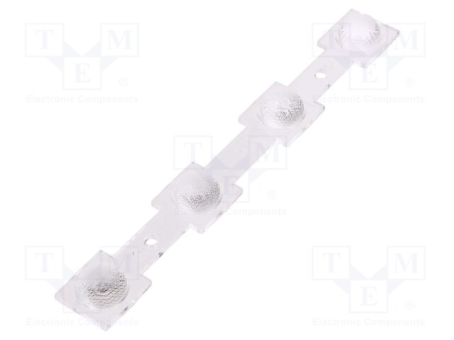 LED lens; rectangular; transparent; 50°; Application: C16585