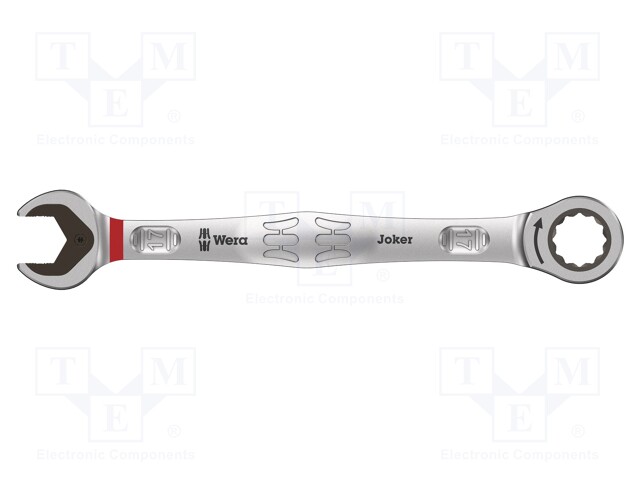 Key; combination spanner,with ratchet; 17mm; Overall len: 224mm