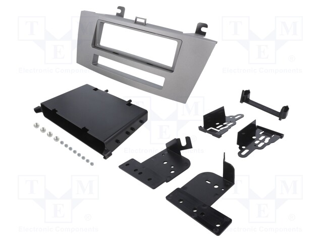 Radio mounting frame; Toyota; 1 DIN; silver