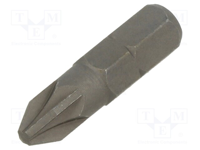 Screwdriver bit; Pozidriv®; PZ2; Overall len: 25mm