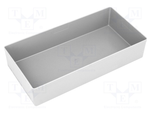 Container: for boxes; 108x216x45mm; grey; polystyrene