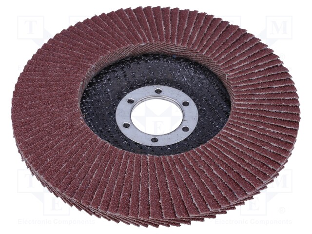 Flap grinding wheels; Ø: 125mm; Øhole: 22.2mm; Granularity: 80