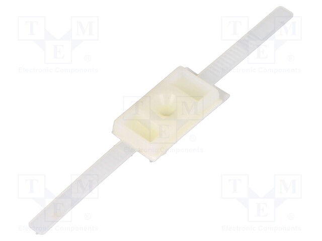 Holder; Cable P-clips; W: 12.5mm; polyamide; natural; L: 32.5mm