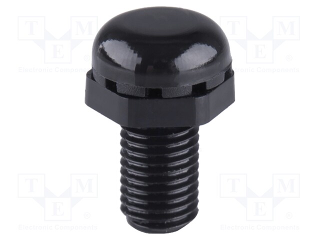 Pressure compensation device; IP69; black; Thread: M6; Pitch: 0.75