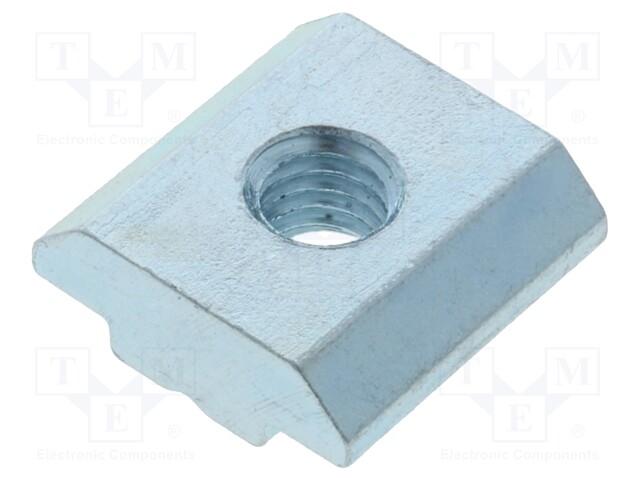 Nut; for profiles; Width of the groove: 8mm; steel; zinc