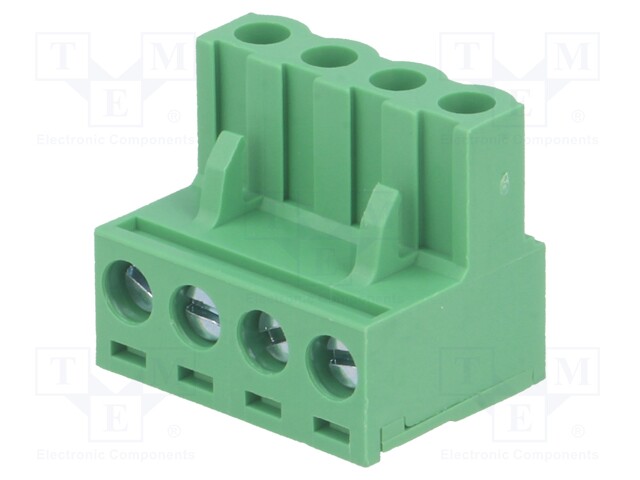 Pluggable terminal block; 5mm; ways: 4; straight; plug; female