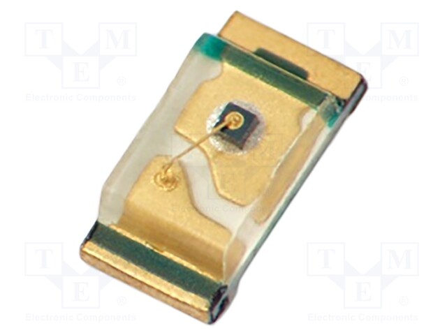 LED; SMD; 0606; yellow; 80÷200mcd; 1.6x0.8x0.4mm; 125°; 1.6÷2.5V