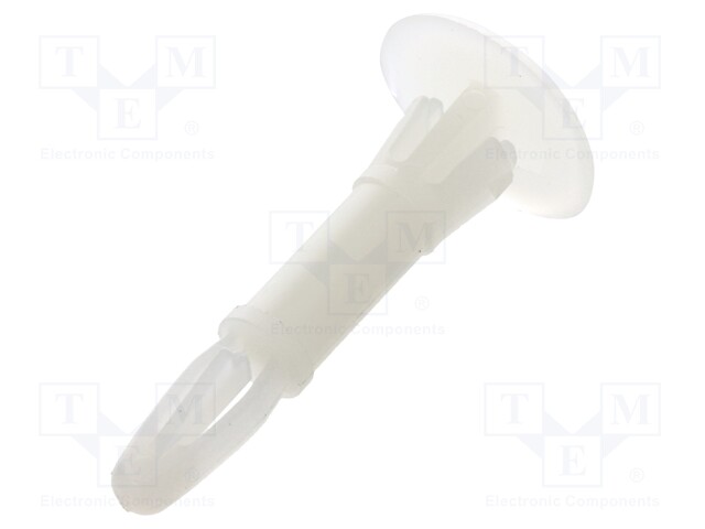 Assembly stud; polyamide; L: 15.9mm; latch/latch; Ø2: 5.4mm; Ø1: 4mm