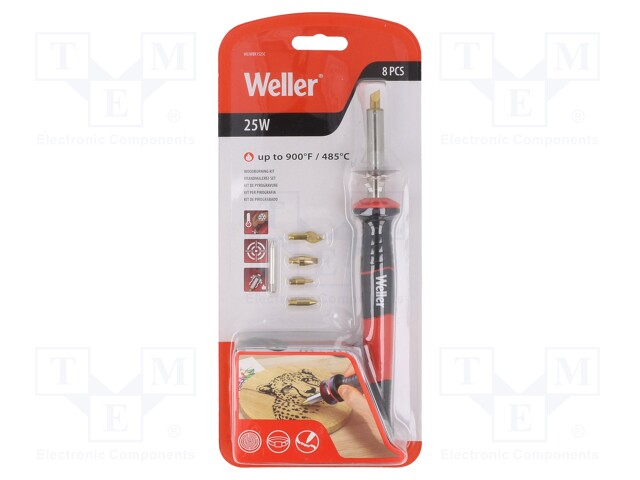 Soldering iron: with htg elem; 25W; 230V