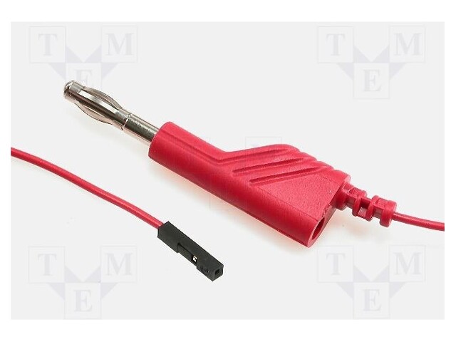 Test lead; PVC; 1m; red; 3A; 60VDC; Cond.cross sec: 0.25mm2