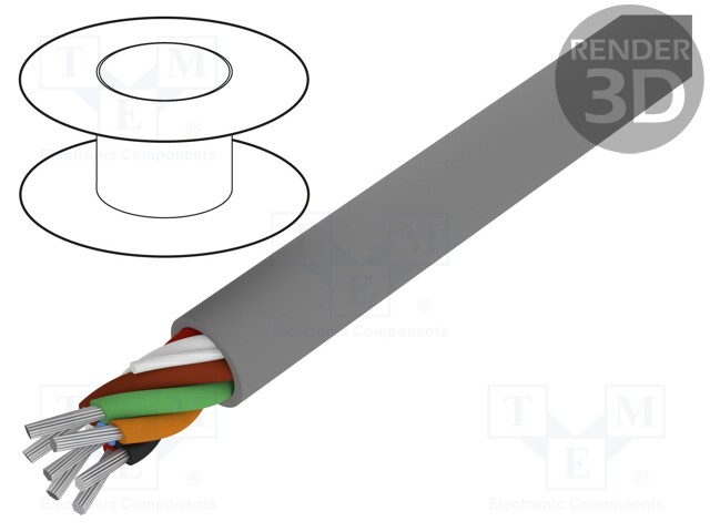 Wire; Alpha Essential C&C; 7x20AWG; unshielded; 300V; 305m; Cu