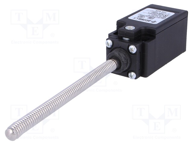 Limit switch; spring length 103mm; NO + NC; 10A; max.500VAC; IP67