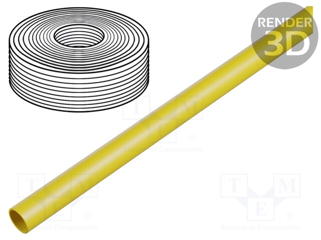 Pneumatic tubing; PE; yellow; Application: compressed air; 10mm