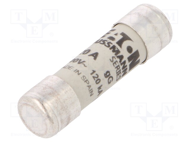 Fuse, Industrial / Power, Class gG / gL, 20 A, 500 VAC, 10mm x 38mm, 13/32" x 1-1/2"