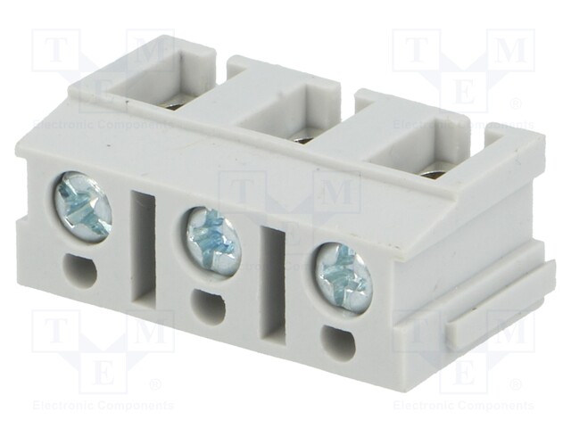PCB terminal block; angled 90°; 7.5mm; ways: 3; on PCBs; 1.5mm2