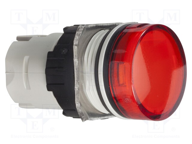 Indicator Lens, Red, Round, 16 mm, Head, Schneider Harmony Pilot Lights, Harmony Series