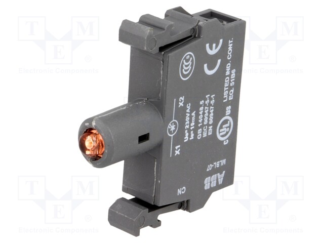 Illuminating unit; 22mm; M2S,MPD,MPEK,MPET,MPI,MPM,MTS; front