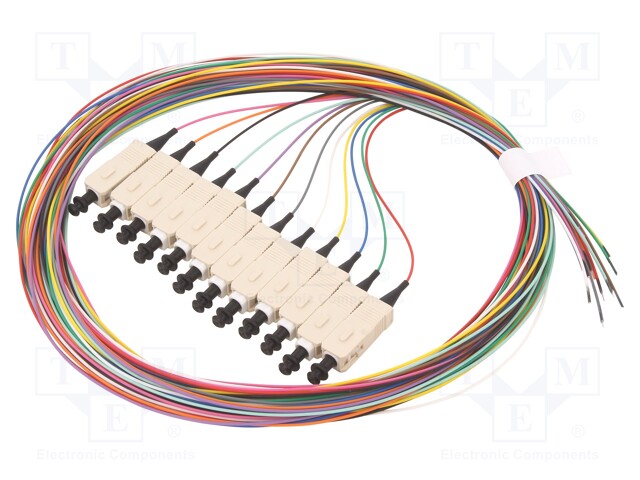 Optic fiber pigtail; OM3; SC; 2m; LSZH; Optical fiber: 50/125um