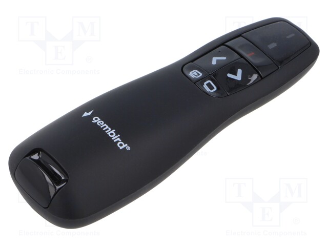 Presenter; black; USB A plug; 2.4GHz; Kit: Wireless presenter