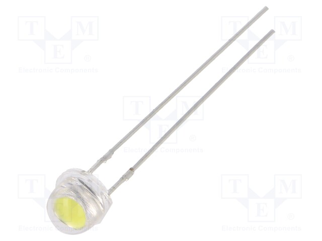 LED; 4.8mm; white cold; 5800÷7000mcd; 11÷13lm; 100°; Front: convex