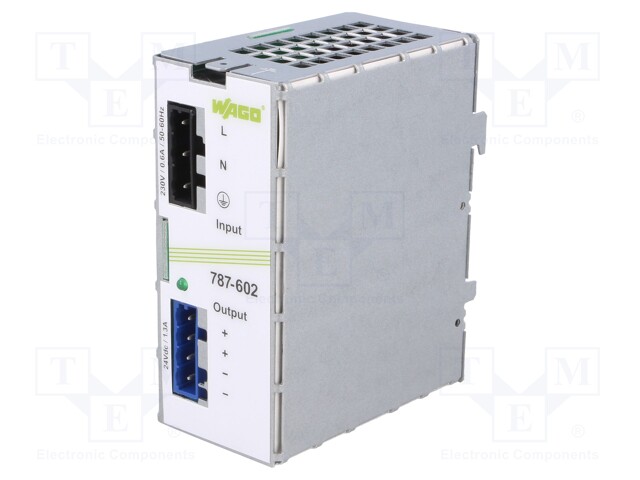 Power supply: switched-mode; 31.2W; 24VDC; 95x90x45mm; 1.3A; OUT: 1