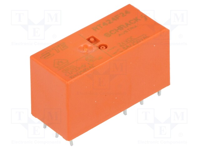 Relay: electromagnetic; DPDT; Ucoil: 24VDC; 8A/250VAC; 8A/30VDC; 8A