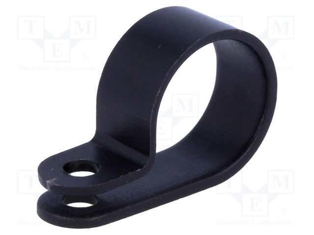 Fixing clamp; Cable P-clips; ØBundle : 17.5mm; W: 10mm; polyamide