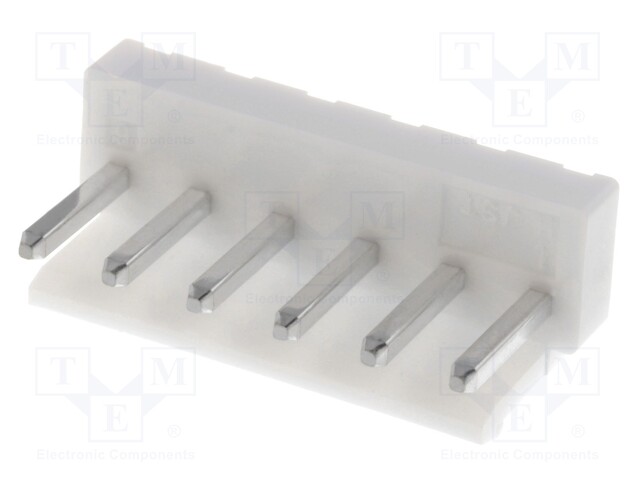 Socket; wire-board; male; VH; 3.96mm; PIN: 6; THT; 250V; 10A; -25÷85°C