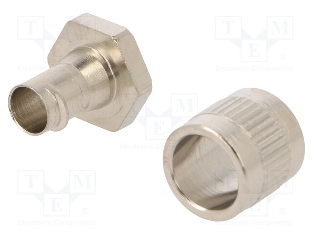 Straight terminal connector; brass; HelaGuard SC; -100÷300°C