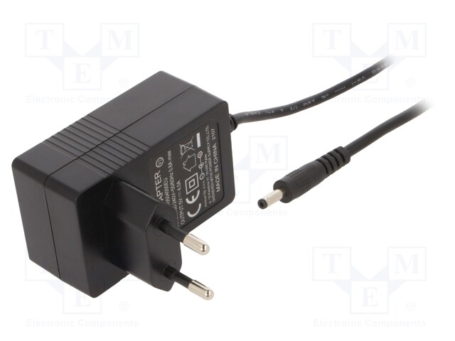 Power supply: switched-mode; constant voltage; 5VDC; 4A; 20W; plug