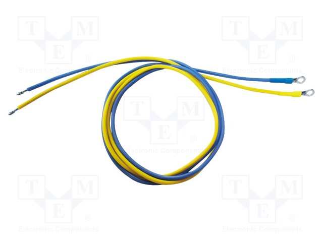 Test lead; Structure: ring terminal- free end; 1000mm